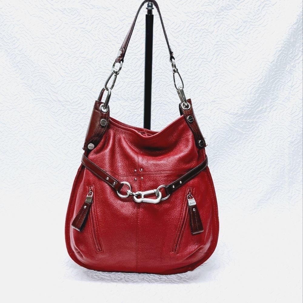 B. MAKOWSKY | Oxblood Red Pebbled Leather Bag